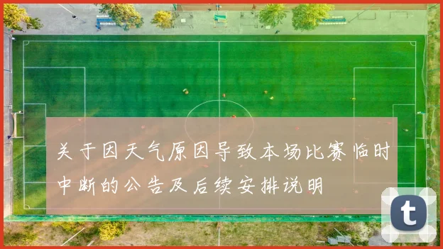 关于因天气原因导致本场比赛临时中断的公告及后续安排说明
